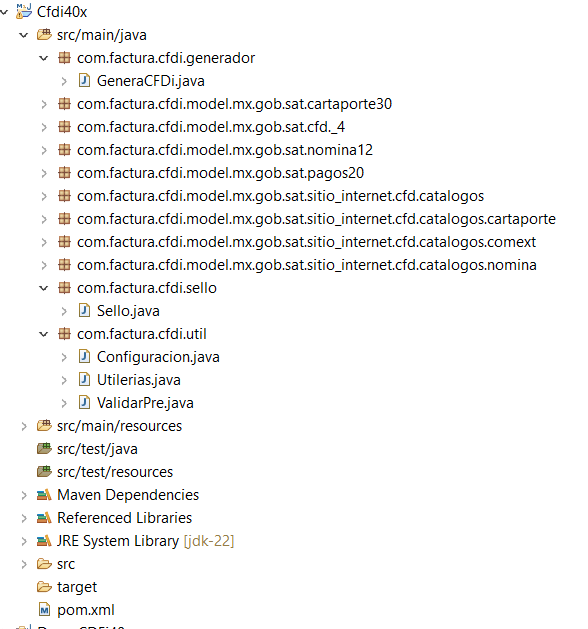 CREAR UN XML CFDI4 EN JAVA